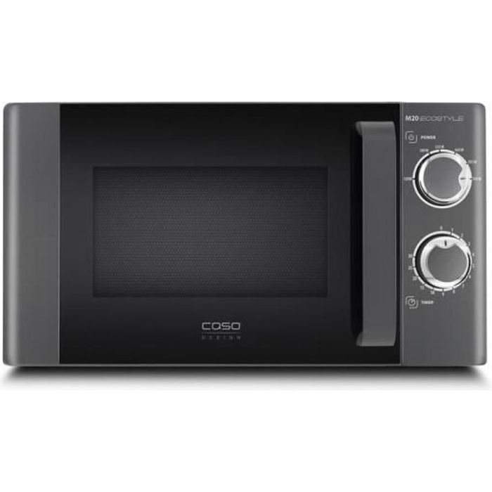 Caso M20 Ecostyle Comptoir Micro-ondes uniquement 20 L 700 W Rotatif Noir - Caso