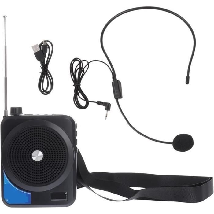 Amplificateur Vocal Portable Avec 2 Micros Cravate - Sans Fil, 10W, Bluetooth, Pour Enseignants - 9