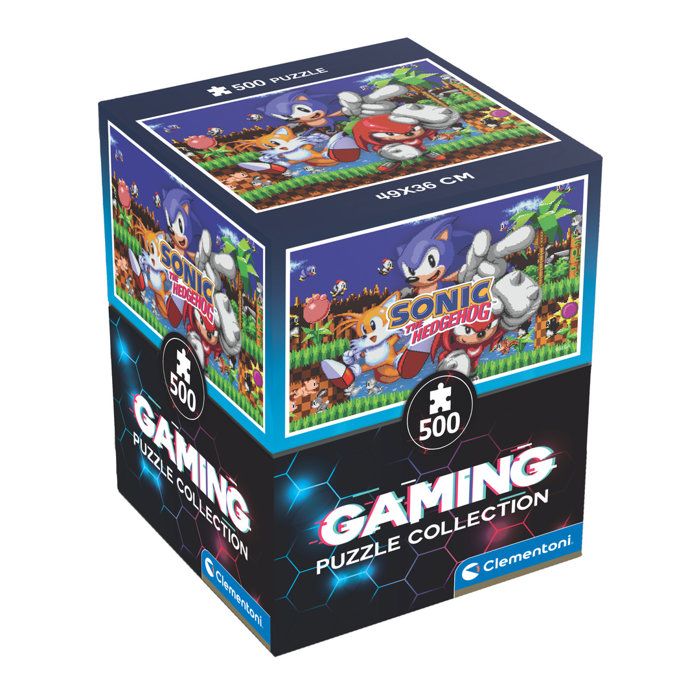 Puzzle Cube 500 pièces : Sonic Clementoni Puzzles - vue 5
