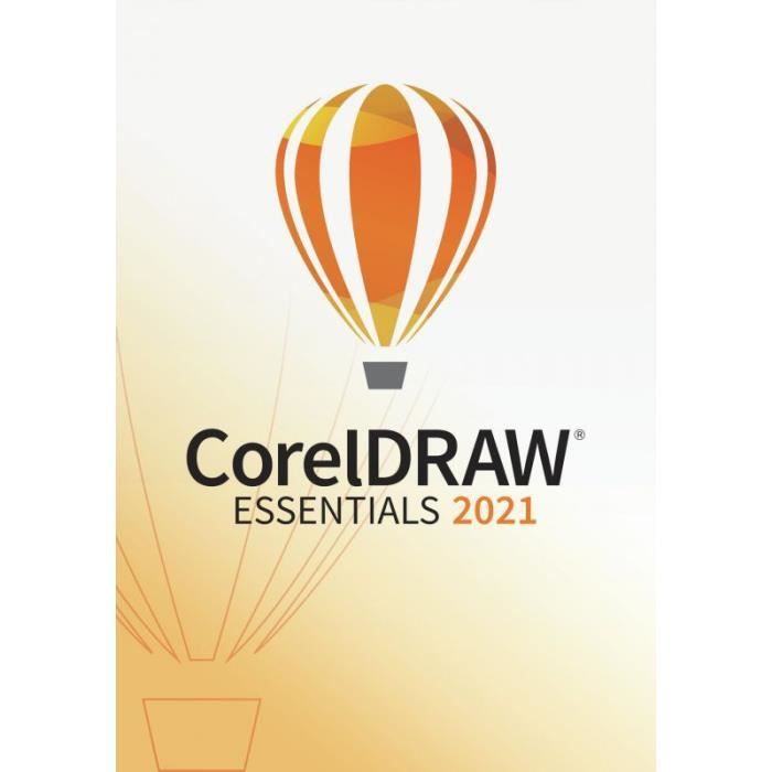 Logiciel de création graphique – COREL – CorelDRAW Essentials 2021 – Multilingue – 1 licence – Windows
