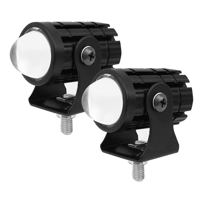 Kit Phares LED Pour Moto - Feux De Brouillard, Clignotants, Projecteurs - 12V - Chrome