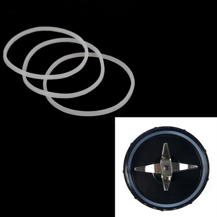 Joint D'Étanchéité En Caoutchouc Pour Magic Bullet - Lot De 3 Pièces - Dimensions 80x73.8mm - Remplacement Lame Transversale - 9