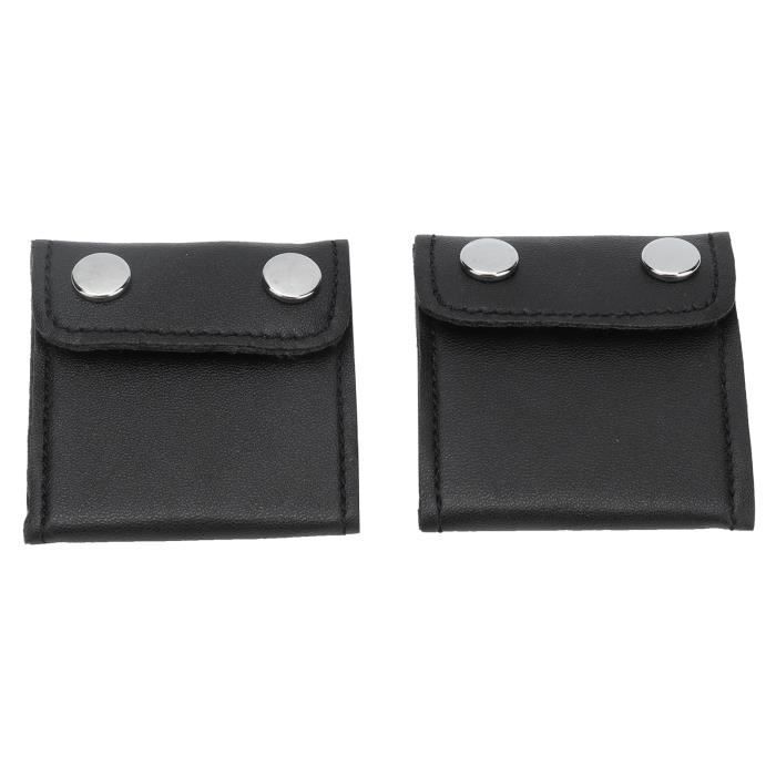 Lot De 4 Ajusteurs De Ceinture De Sécurité En Cuir PU - Protection Confortable Cou Et Épaules, Universel Noir