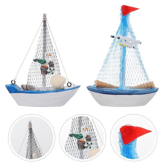 Modèle voilier 10 nautique maison de poupées miniature maison accessoire 
