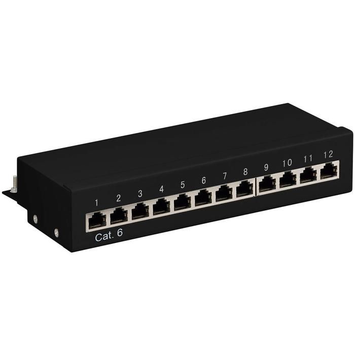 Goobay Mini Panneau de brassage 12 ports STP 69307 - vue 6