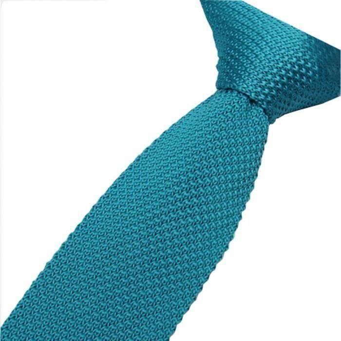 Cravate De Chien,AD24-057--Cravate Tricotée Pour Hommes, Couleur Unie