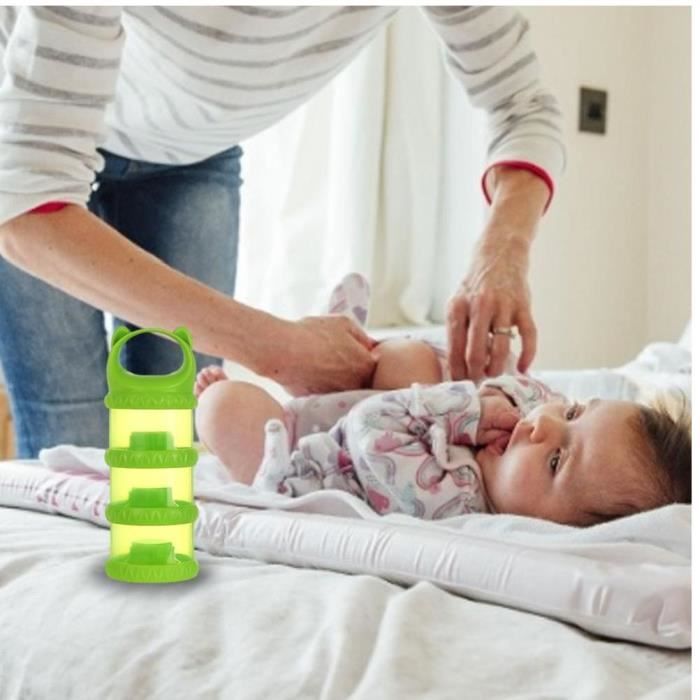 Distributeur De Lait Pour Bébé Pure Vie Distributeur De Bébé Poudre De Lait De Formule, Boîte De Lait Portative De Poudre Boite Doseuse Lait Poudre