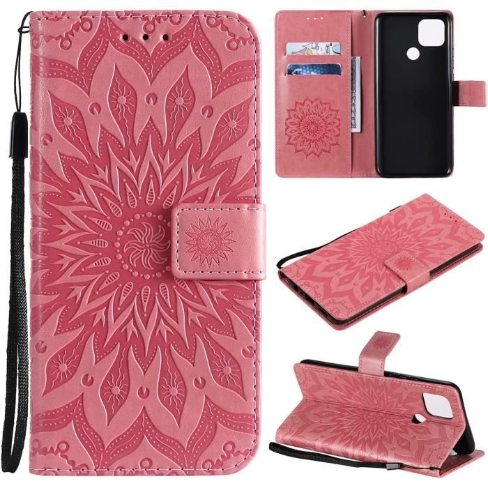 Housse Magnétique PU Cuir Tigre Pour Infinix Hot 10s / Hot 10t (6.82") – Étui Rabattable Élégant Avec Support Et Porte-Cartes