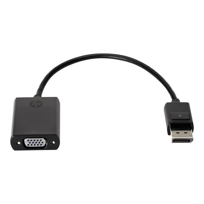 HP DisplayPort to VGA Adapter Convertisseur vidéo DisplayPort VGA pour ENVY 27, 750 ENVY Curved 34 ProBook 64X G3, 65X G3 …