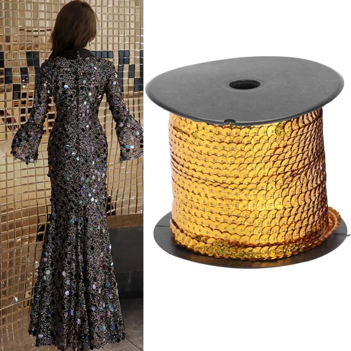 Nastro Con Paillettes - 15 Metri, Oro, Per Cucito Fai Da Te, Costumi E Decorazioni - Foto 4