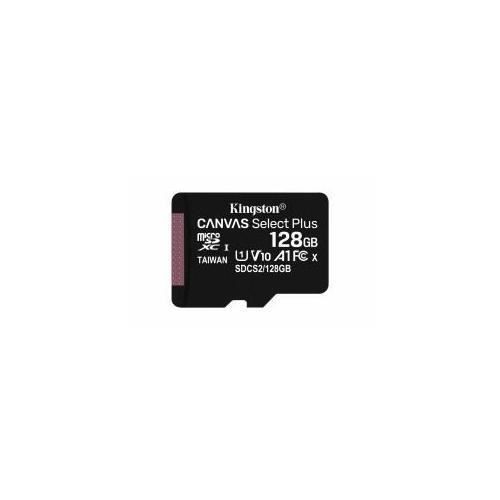 Kingston Technology Canvas Select Plus mémoire flash 128 Go MicroSDXC Classe 10 UHS-I (128GB MICROSDXC CANVAS SELECT - 128 GB,