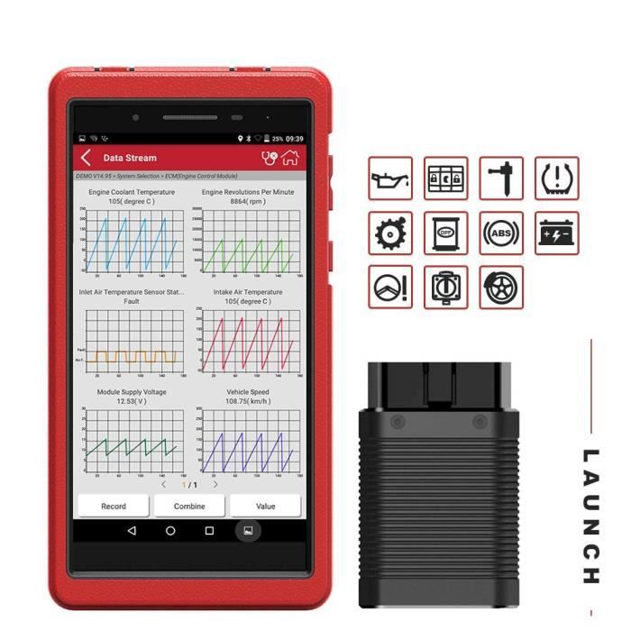 LAUNCH Pros Mini 3.0 Outil de Diagnostic Auto OBD2 Scanner Valise  Diagnostique Avancée Universal X431 Lecteur de Code En Français - Cdiscount  Auto