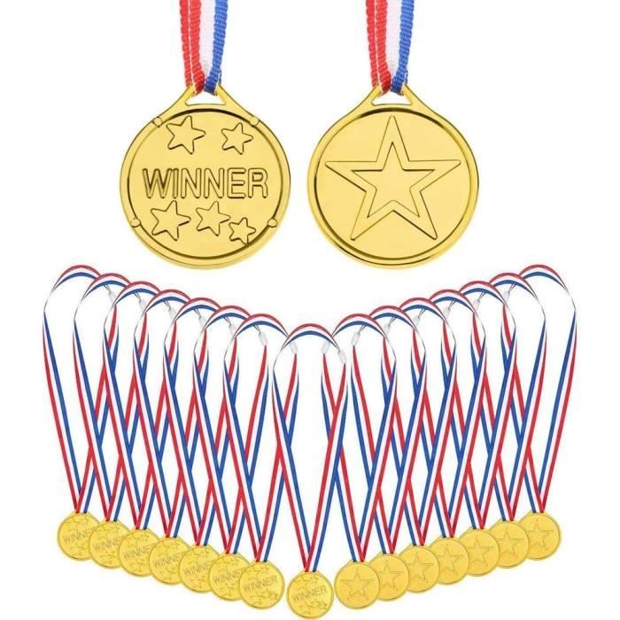 48 Pièces Médailles Or Enfants Pllieay - Récompenses Sport Day, Compétitions Et Fêtes