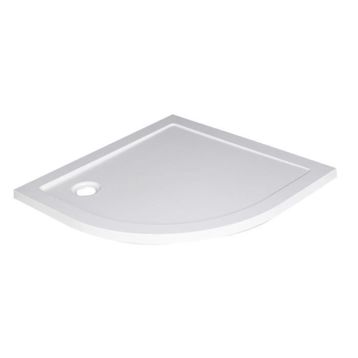 en verre transparent sans receveur de douche 6 mm salle de bain BuyLando Cabine de douche Freja en 1//4 de cercle 90x90x195 cm
