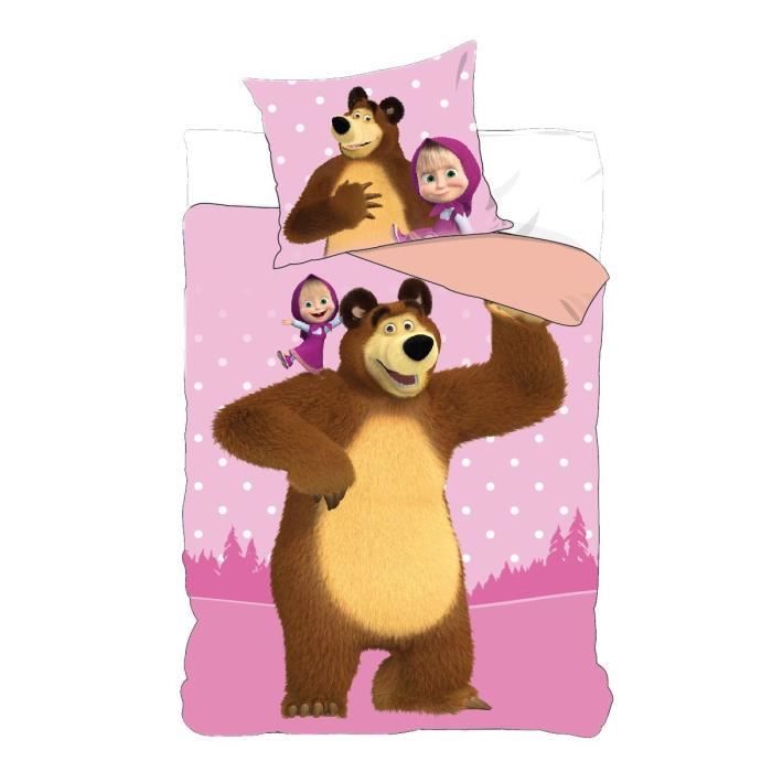 Parure De Lit Masha Et Michka 90x190