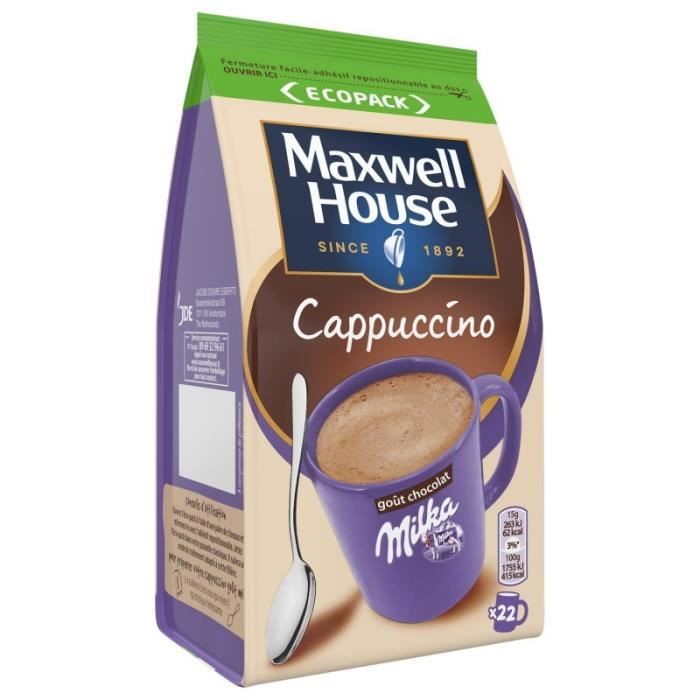 MAXWELL HOUSE - Cappuccino Milka 335G - Lot De 3