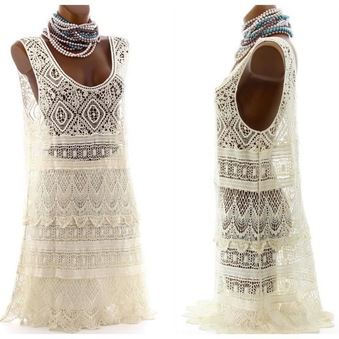 Tunique dentelle macramé Clearance