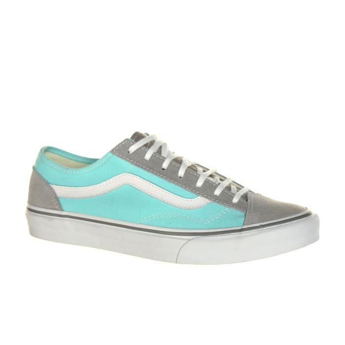 vans grise et bleu