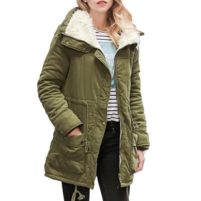 doudoune velours vert femme