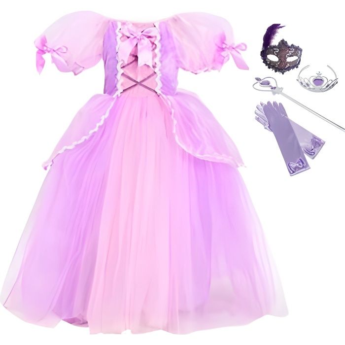 Kit accessoires princesse violette fille