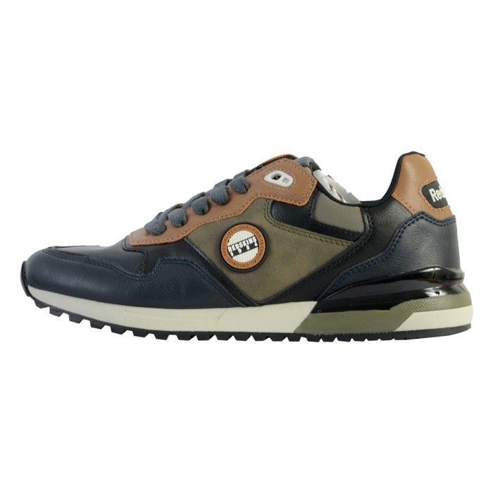 Redskins Basket basse - REDSKINS - Oyat 3 - Kaki/Noir - Fermeture lacets - Confort exceptionnel