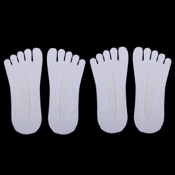 6 Paires De Socquettes Transparentes Femme - Chaussettes Invisibles En Nylon - Motifs Dentelle Et Maille - Taille Unique