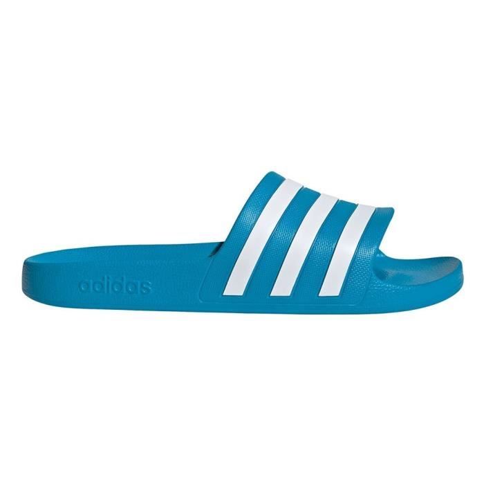 ADIDAS Tongs Adilette Aqua Turquoise-Blanc - Homme/Adulte