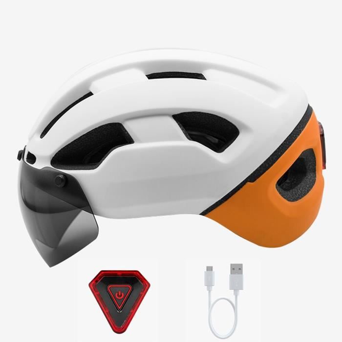 Casque Vélo Avec Visière - Léger Et Réglable - Certifié CE TUV - Pour VTT, Route Et Ville - Taille L 58-61 Cm - Visière Amovible