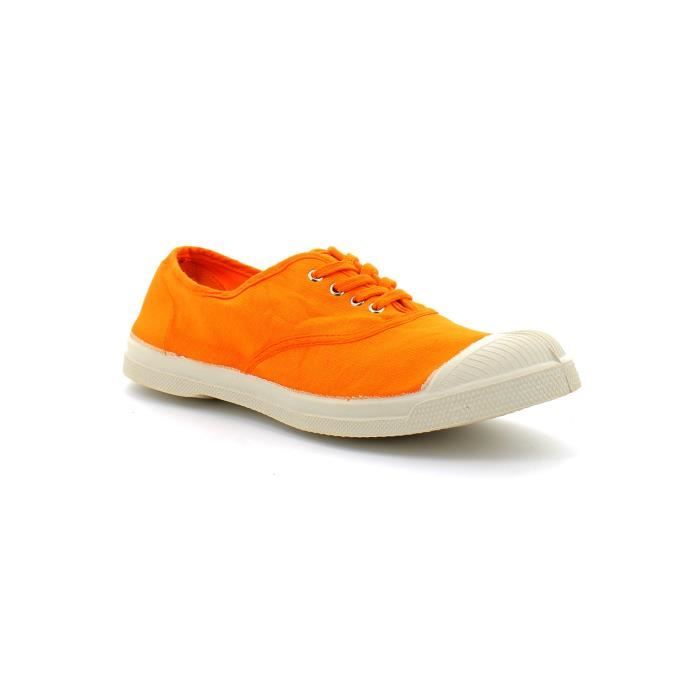 Baskets Homme BENSIMON Lacets Orange Curcuma Plat Curcuma Cdiscount Chaussures