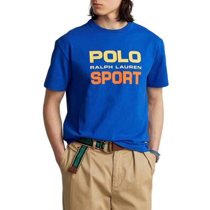 T-Shirt Polo Ralph Lauren Sport Bleu pour Homme Blue - Cdiscount  Prêt-à-Porter