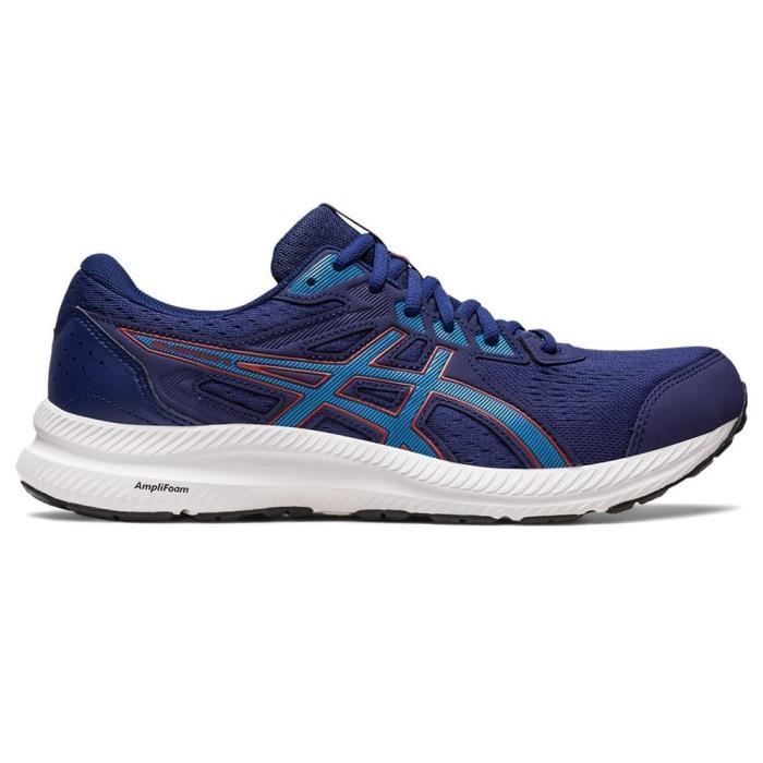 Chaussures de Running ASICS Gel Contend 8 Homme Graphite Blanc Bleu Cdiscount Sport