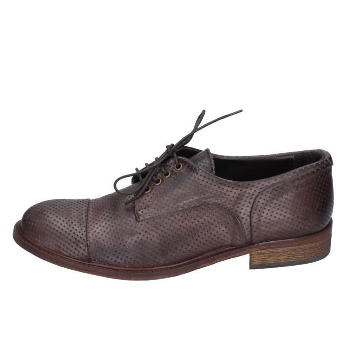 Derbies Kiton En Daim Bleu Marine – Homme – Pointure US 11.5 – Neuves Avec Défauts