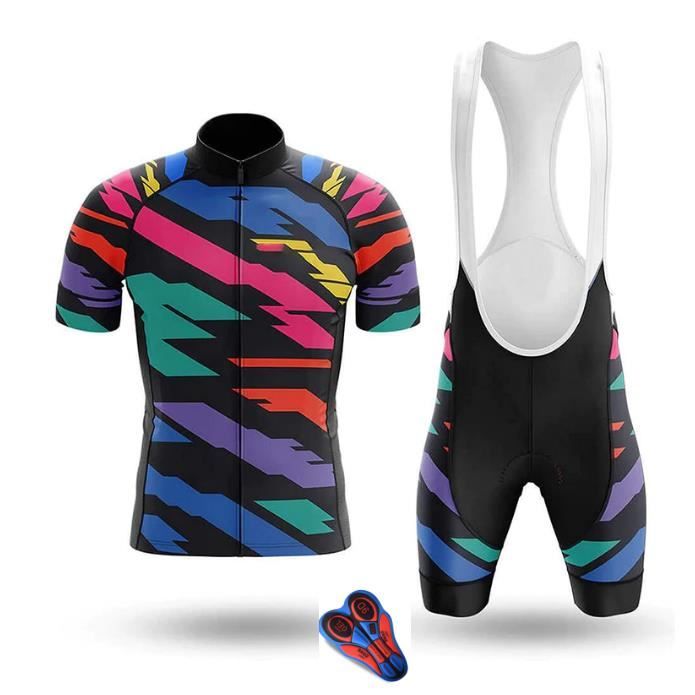Maillot Cycliste Liv Custom TransTextura Manches Courtes - Bleu Rayé, Taille S, Femme