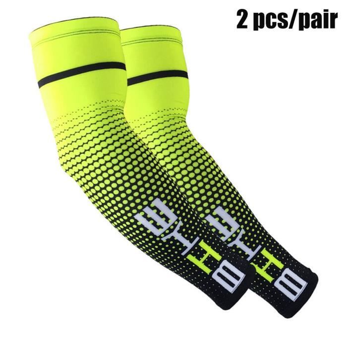 YanBous 4 pièces Manches de Protection Solaire,Écharpe avec Protection UV, Manches pour Bras,Protège-Bras,Couverture de Bras contre le Soleil,pour le Cyclisme,la Conduite,la Randonnée.(4 Couleurs
