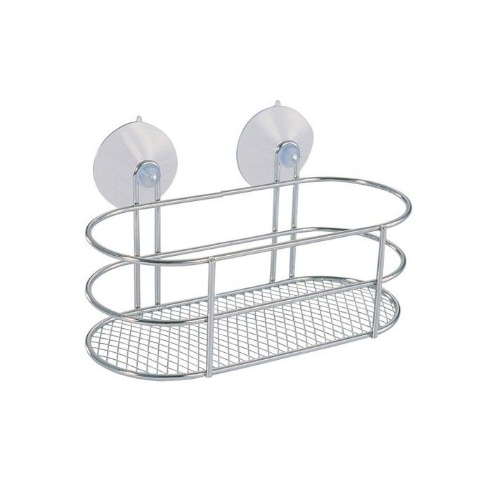 Etagère de douche ovale à ventouses Chromée MSV Etagère de douche ovale à ventouses Chromée MSV