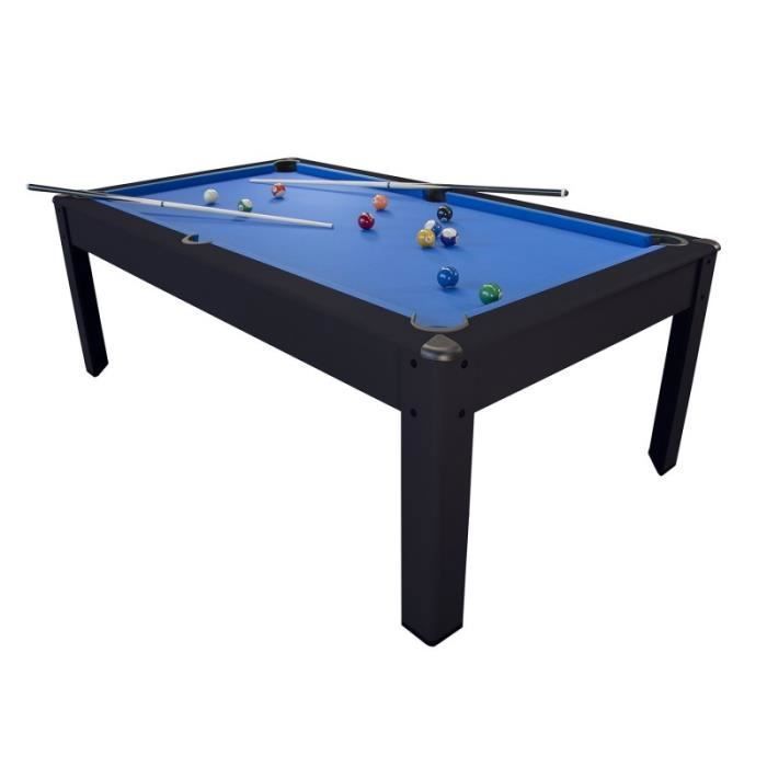 Billard Américain Harmony 6Ft - Table Noire Avec Accessoires (Boules, Queues, Craie) - Jeu Familial