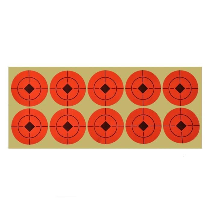 Cible En Acier à Réinitialisation 5 Cibles - Support Métal Pour Tir, Fusil, Pistolet, Arme De Poing