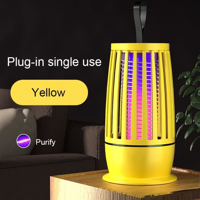 Lampe Anti-Moustiques UV USB - Tueur D'insectes électrique Portable - Pour Chambre, Cuisine, Intérieur Et Extérieur - Blanc