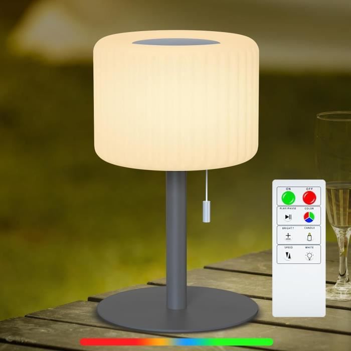 Lampe De Table Sans Fil, Lampe De Table LED Rechargeable Contrôle