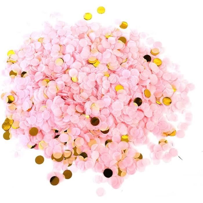 Confettis Anniversaire Bleu - 5000Pcs Confettis Mariage Decoration De Table Anniversaire Papier Et Feuille Flashy Rond Confetti Pour