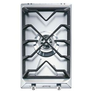 Smeg SRV531GH5 Table de cuisson au gaz 1 plaques de cuisson Niche largeur : 25.2 cm profondeur : 47.8 cm acier inoxydable - vue 2