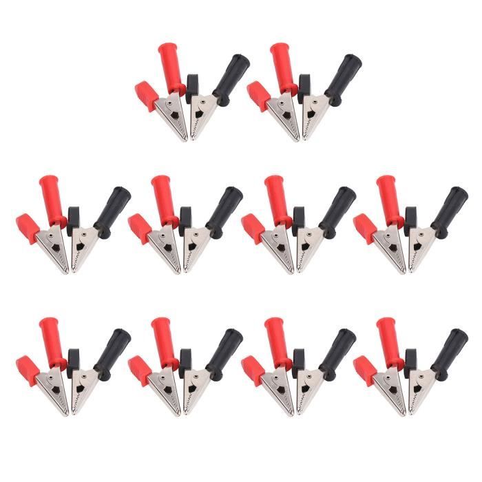 Lot De 20 Câbles De Mesure Avec Pinces Crocodiles - TRAHOO - MULTIMÈTRE