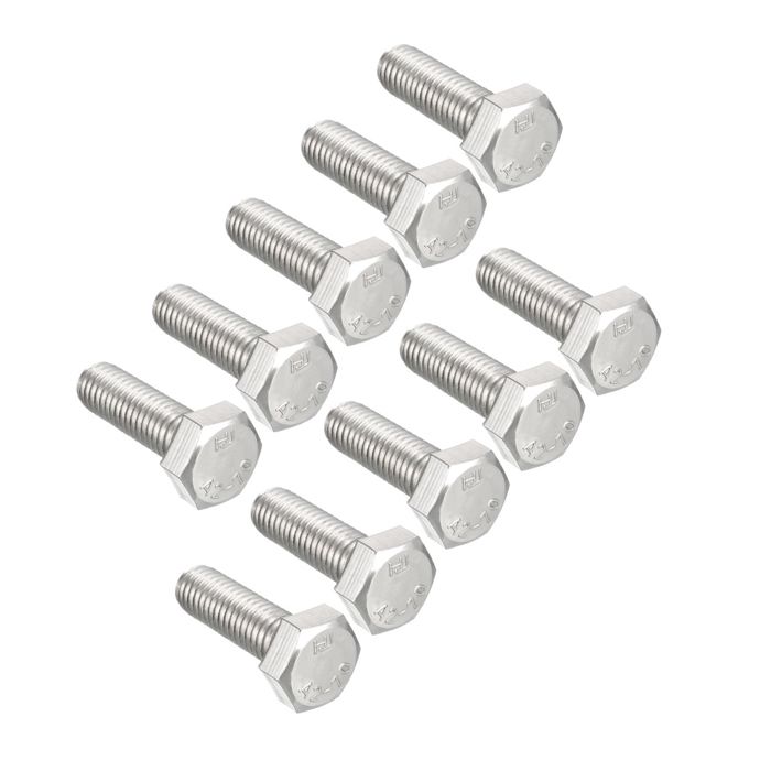 Lot De 50 Vis Bouton Hexagonal M5x8mm - Acier Noir - Uxcell