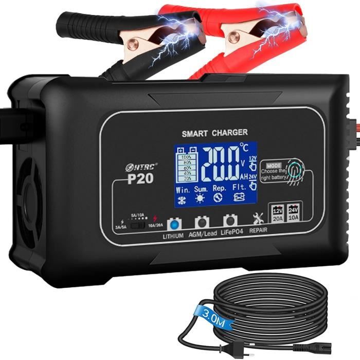 Chargeur HTRC Pour Batteries NiMH/NiCD - Intelligent 2-8s Avec Connecteurs Tamiya