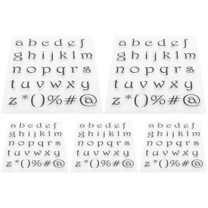 et de 137 Tampons Clear - Alphabet mini - 1.2