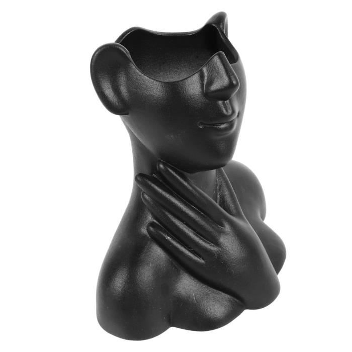 Vase En Céramique Forme De Chat - Décoratif Pour Fleurs, Mariage, Bureau, Intérieur - Blanc, Dimensions 14.5x9.8x3.6 Cm