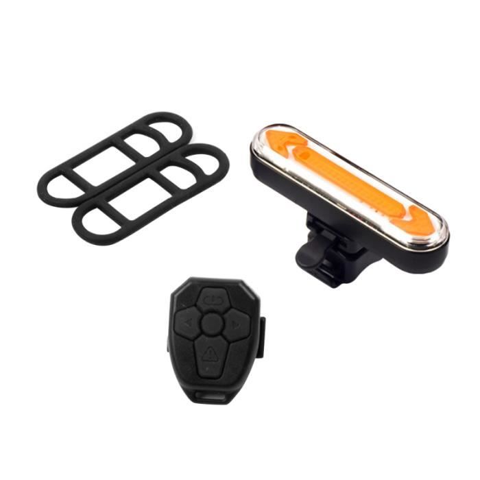 Lot Clignotants Vélo Avec Télécommande Sans Fil USB Rechargeable - Feu Arrière Sécurité Nuit