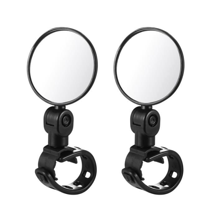 ZhouWei 2 Pièces Retroviseur Velo, Pivotant Réglable 360° Retro Velo