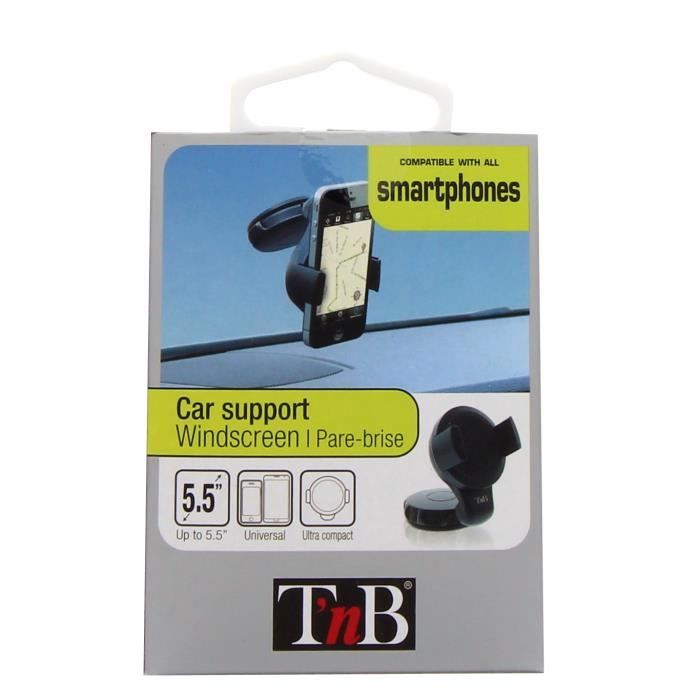 Support ventouse - TNB - Mini - Smartphone jusquà 5.5 pouces - Rotation 360° - Plastique ABS