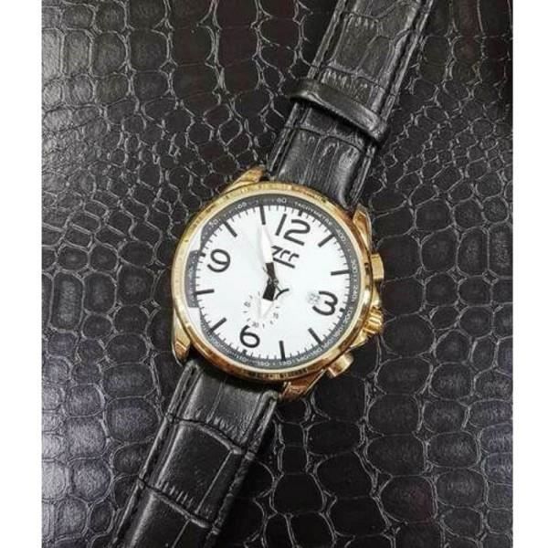 CURREN Orologio da polso da uomo semplice con display con data e cinturino in pelle casual orologio al quarzo marrone 8365, Marrone, 22, Cinturino
